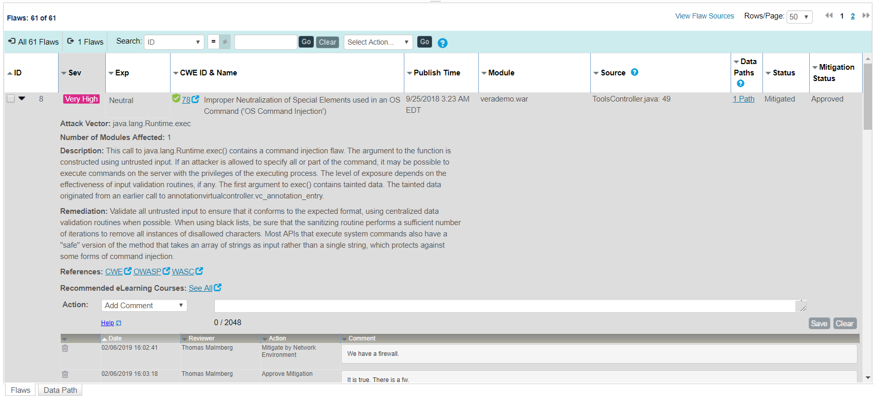 Mint Security Veracode